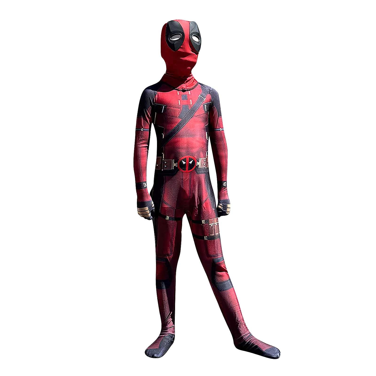 Deadpool Halloween Cosplay, Halloween Children's Cartoon Heros Cloak ...