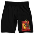 thumbnail image 1 of Deadpool Lady Deadpool Men's Black Sleep Pajama Shorts-XL, 1 of 3