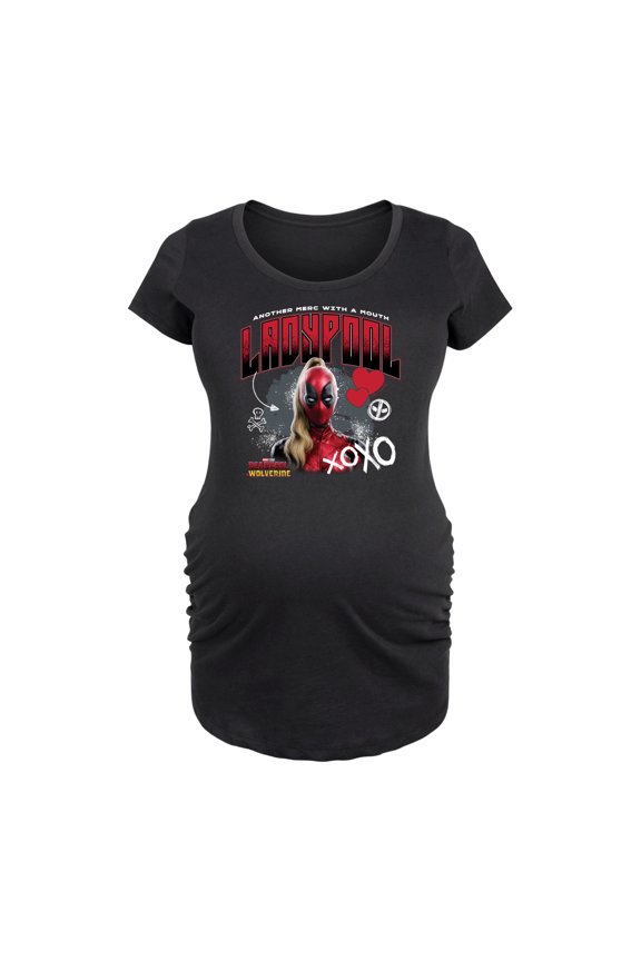 - Ladypool - Women's Maternity Scoop Neck Graphic T-Shirt