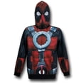 thumbnail image 1 of Deadpool Lightweight Sublimated Costume Zip Hoodie-Men's XLarge, 1 of 6