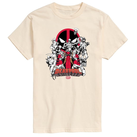 Deadpool - Linework - Men's Short Sleeve Graphic T-Shirt