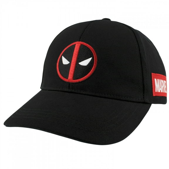Deadpool Logo Black Snapback Hat