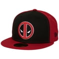 thumbnail image 1 of Deadpool Logo Black  and  Red Panels New Era 59Fifty Fitted Hat-7 1/2 Fitted, 1 of 7
