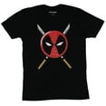 thumbnail image 1 of Deadpool (Marvel Comics) Mens T-Shirt - Deadpool Full Color Circle Swords (2X-Large), 1 of 1
