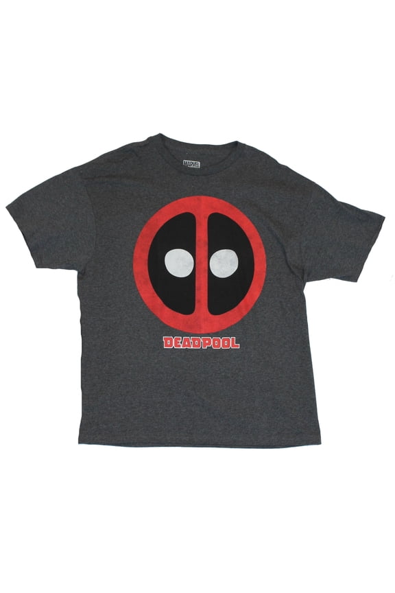 (Marvel Comics) Mens T-Shirt - Simple Distressed Logo Shield (Large)