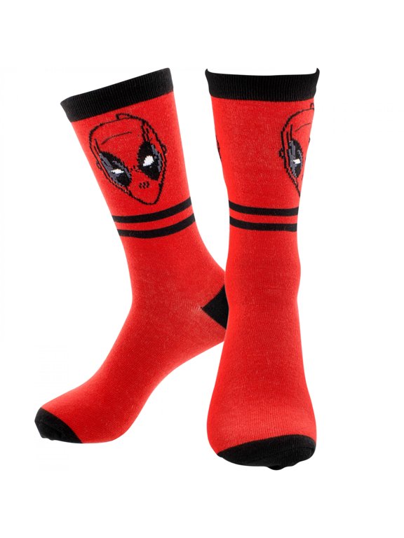 Mask Striped Crew Socks