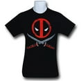 thumbnail image 1 of Deadpool Mask  and  Crossed Swords T-Shirt-Men's Large, 1 of 3