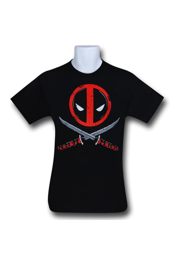 Mask and Crossed Swords T-Shirt-Men's Medium