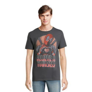 Deadpool Men's Believe in Yourself Graphic Tee, Sizes S-3XL