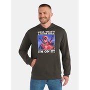 Deadpool Men's and Big Men's Graphic Hoodie, Sizes XS-5XL
