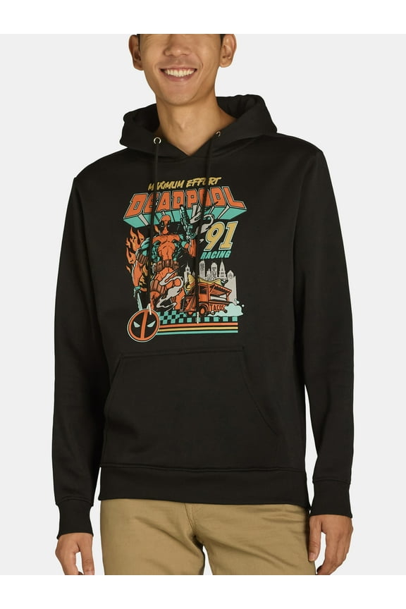 Men's & Big Men's Maximum Effort Graphic Hooded Sweatshirt, Sizes S-3XL