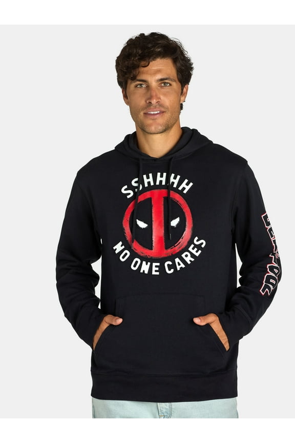Men's & Big Men's No One Cares Graphic Hoodie, Sizes XS-3XL