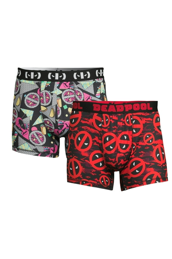 Men's Breathable Polyester Boxer Briefs, Multicolor (2 Pack)