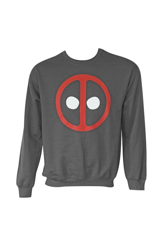 Men's Grey Long Sleeve Crew Neck Sweatshirt-XLarge
