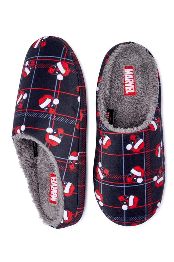 Deadpool Men's Licensed Scuff Holiday Slippers