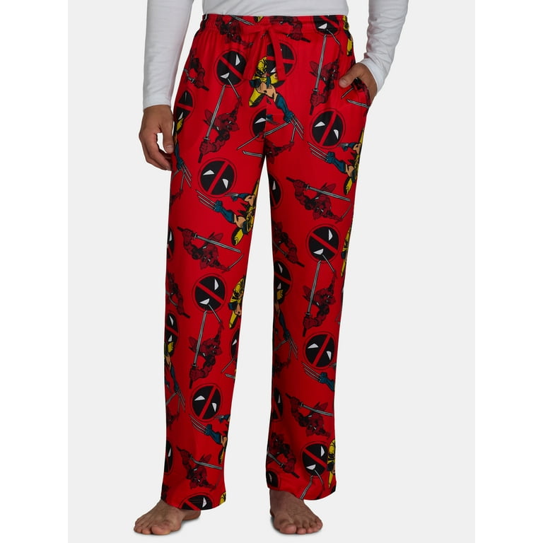 Deadpool Men s Pajama Sleep Pants Sizes S 3XL Walmart