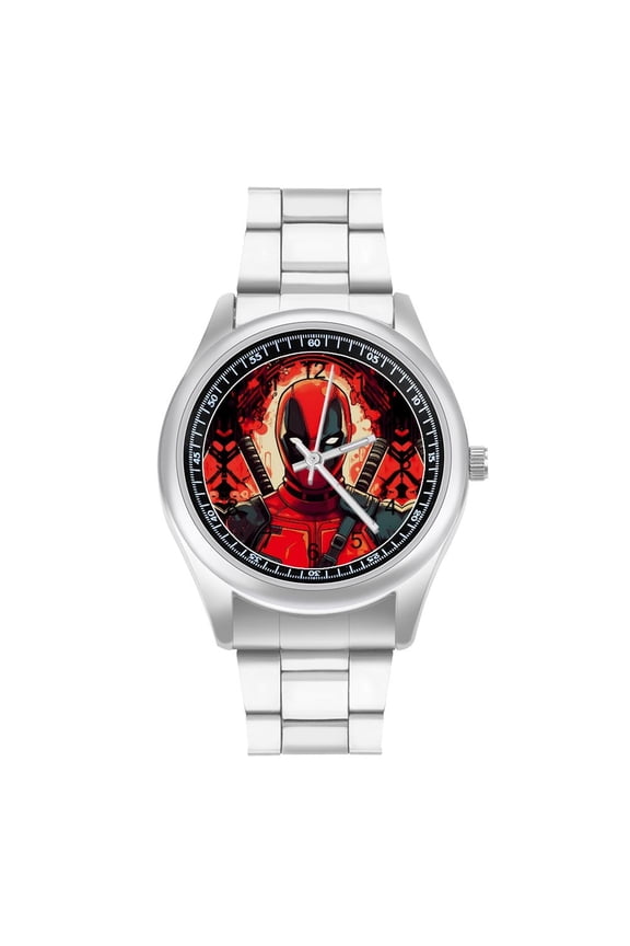 Deadpool Men's Watches Arabic Numerals Easy Reader Classic Work Business Wristwatches