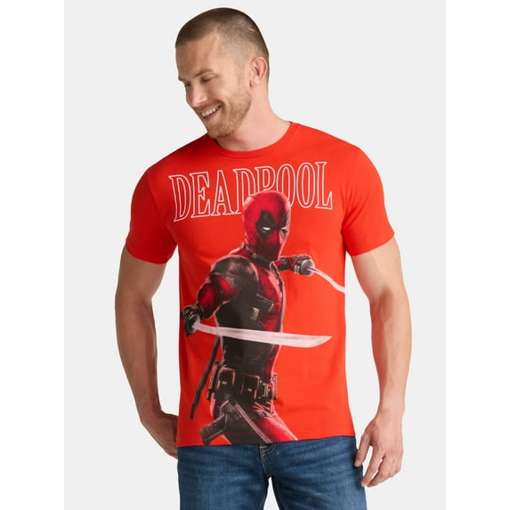 Deadpool Men's and Big Men's Big Pool Graphic Tee, Sizes S-3XL