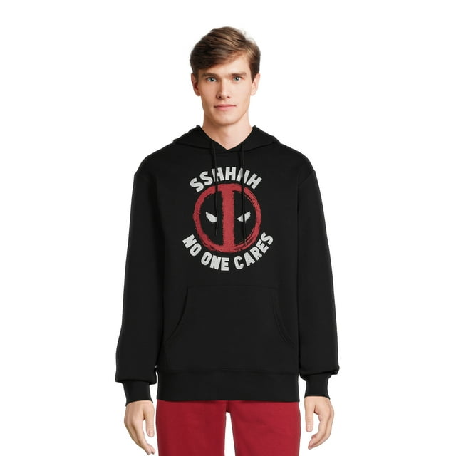 Deadpool Men's and Big Men's Graphic Hoodie with Long Sleeves, Sizes S