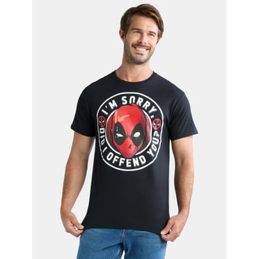 Deadpool Men's and Big Men's Graphic Tee with Short Sleeves, Sizes S-3XL
