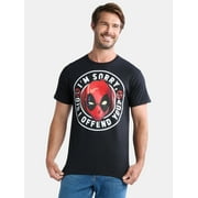 Deadpool, Mens & Big Mens Sorry Not Sorry Graphic Tee Shirt, Sizes S-3XL