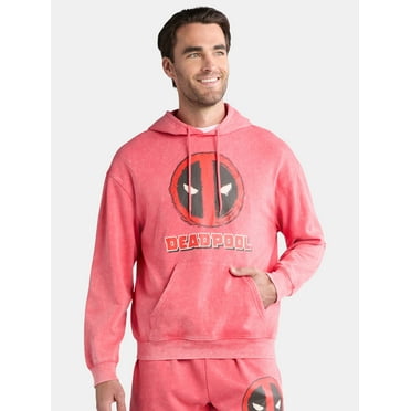 Deadpool Men's and Big Men's Swords Graphic Hoodie with Long Sleeves, Sizes XS-3XL