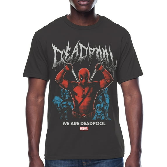 Deadpool, Mens Graphic Print Short Sleeve Tee, Swords, Sizes S-3XL