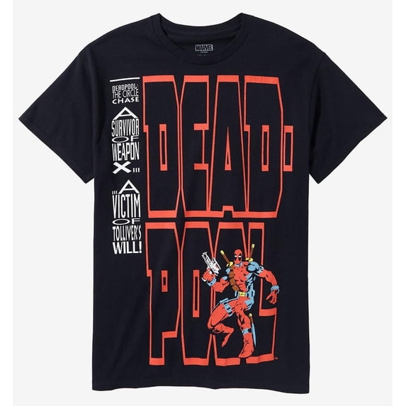Deadpool Mens T-Shirt - Classic Circle Chase Cover Image