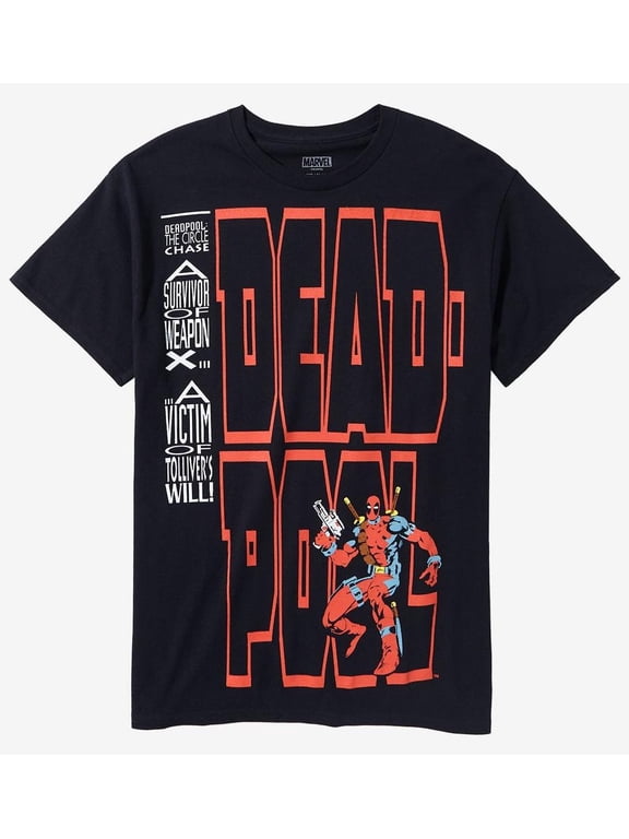Deadpool Mens T-Shirt - Classic Circle Chase Cover Image