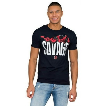 Deadpool Mens T-Shirt - Deadpool Relaxing Savage Image (Small)