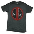 thumbnail image 1 of Deadpool Mens T-Shirt - Distressed Red White Black slant Eye Logo (XX-Large), 1 of 1