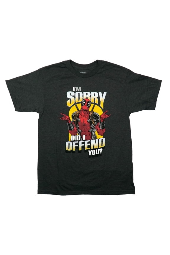 Deadpool Mens T-Shirt  - I'm Sorry Did I Offend You (2X-Large)