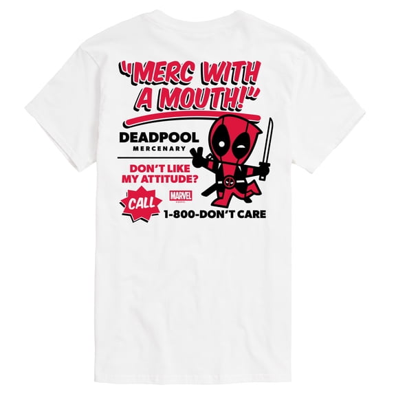 Deadpool - Merc Ad - Men's Short Sleeve Graphic T-Shirt