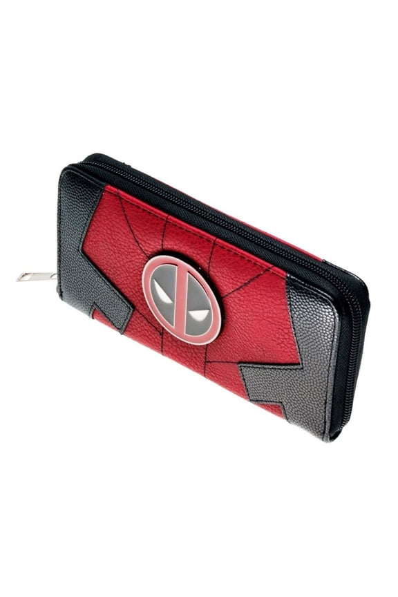 Deadpool Metal Logo Zip Around Clutch Wallet