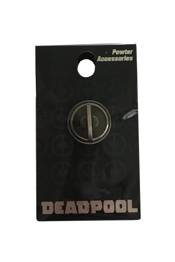 Deadpool Pewter Lapel Pin With Loop To Use As Necklace Optional