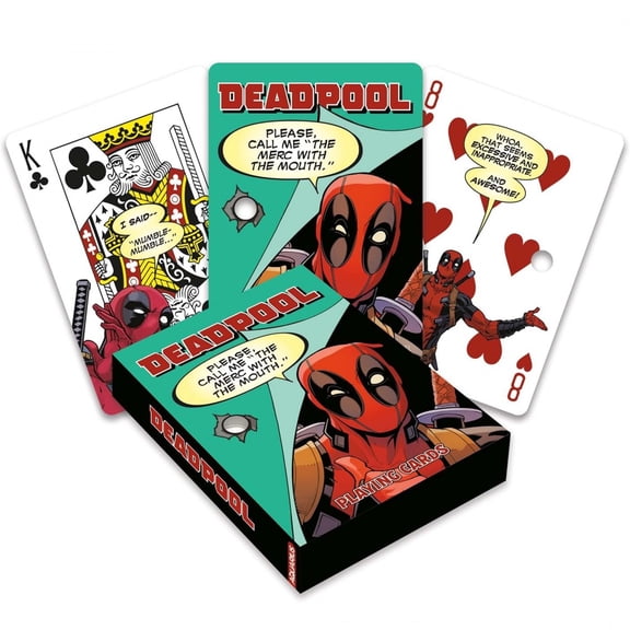 Marvel Deadpool Quotes Playing Cards