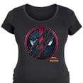 thumbnail image 1 of Deadpool - Scratch Logo - Women's Maternity Scoop Neck Graphic T-Shirt, 1 of 4