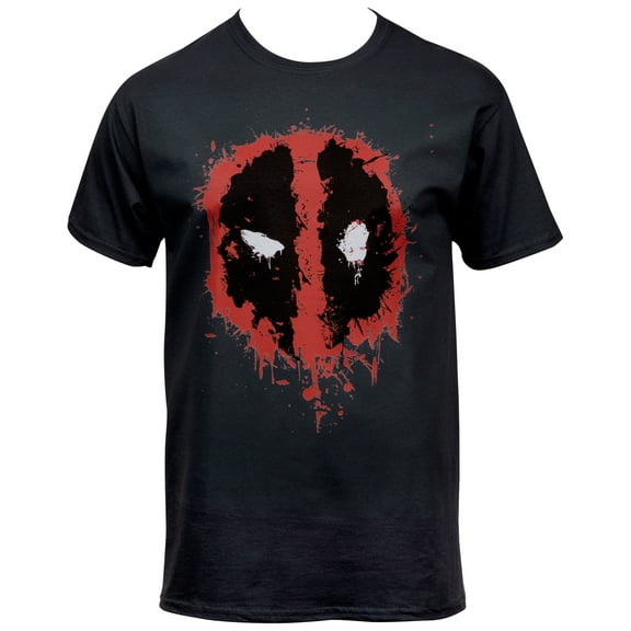 Deadpool Splatter Logo T-Shirt-Medium