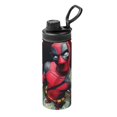 Deadpool Sports Insulated Canteen Water Bottle for Adults Kids, Funny