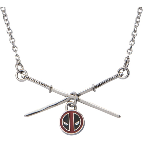 Deadpool Sword Women's Stainless Steel Pendant, 18 Chain