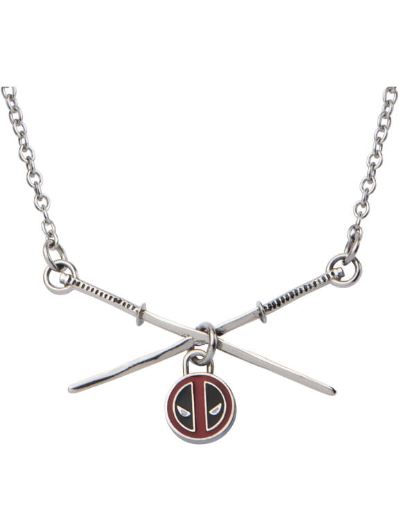 Deadpool Sword Women's Stainless Steel Pendant, 18 Chain