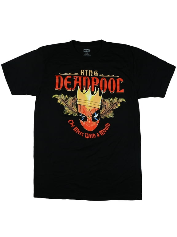 Deadpool T-Shirt Men's King Deadpool Merc With A Mouth Short Sleeve Top