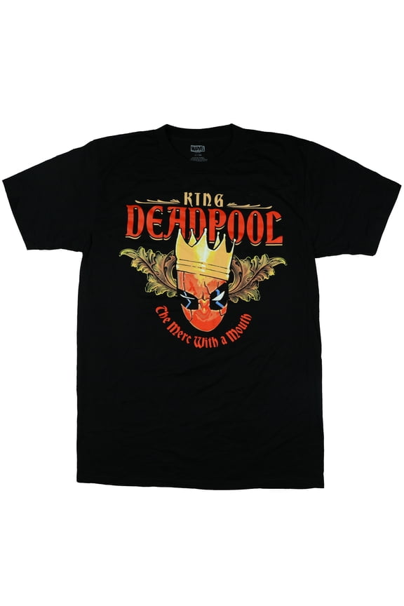 Deadpool T-Shirt Men's King Deadpool Merc With A Mouth Short Sleeve Top