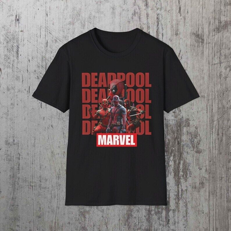 Deadpool Tshirt, Wade Wilson, Deadpool & Wolverine Movie
