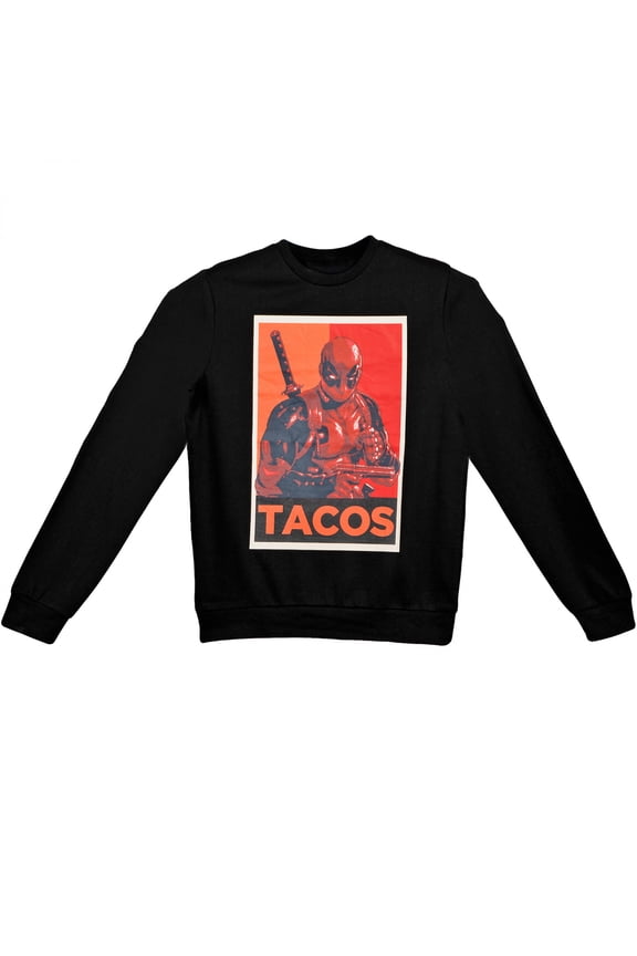 854622-xlarge Taco Campaign Mens Sweatshirt, Black - Extra Large
