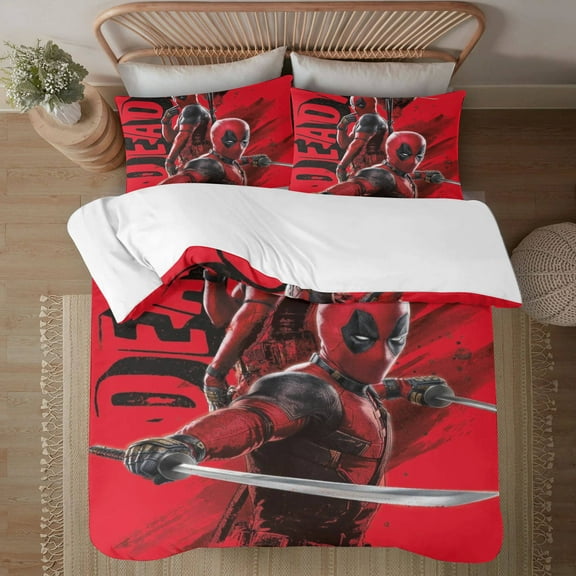 Deadpool Three Piece Bedding Set 173*218CM