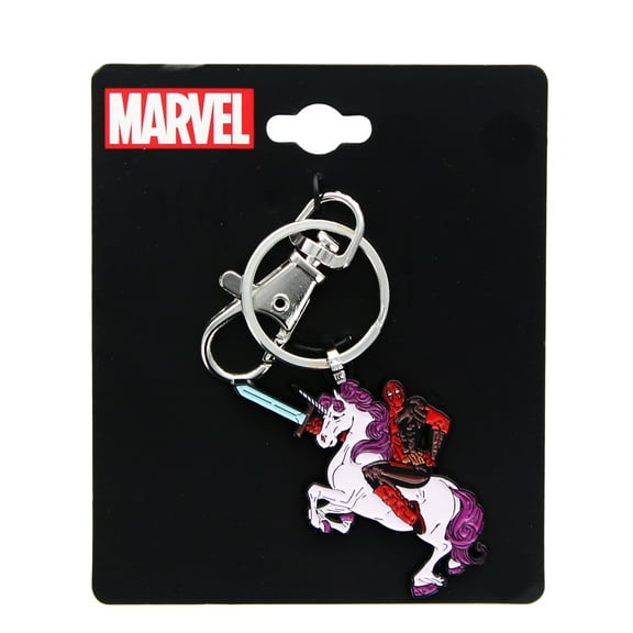 Deadpool Unicorn Enamel Pendant Keychain
