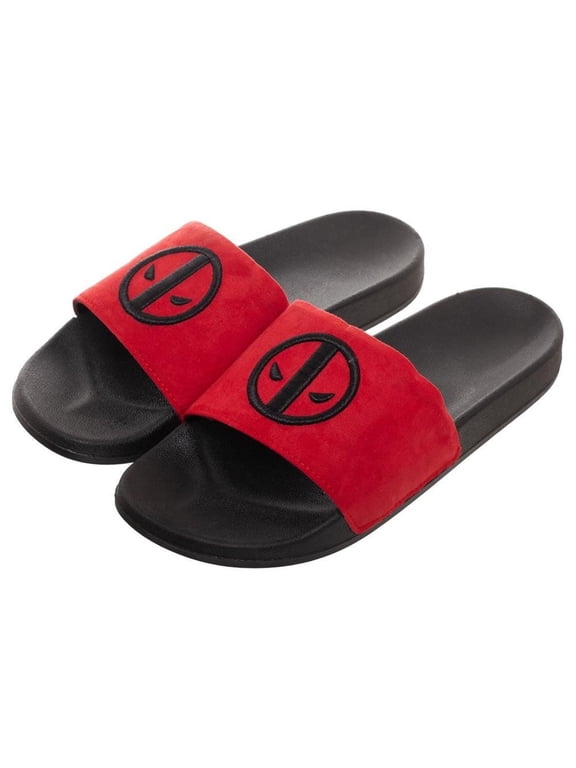 Vegan Suede Slide Sandals-Size 5-6