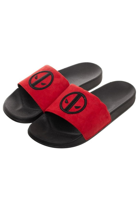 Vegan Suede Slide Sandals-Size 7-8