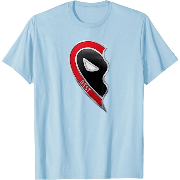 Deadpool & Wolverine Best Friends Heart Left DTG Print Unisex T-Shirt